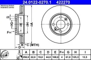 Bremsscheibe ATE 24.0122-0270.1