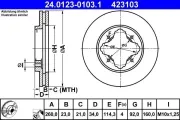 Bremsscheibe ATE 24.0123-0103.1