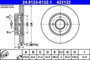 Bremsscheibe ATE 24.0123-0122.1