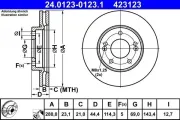 Bremsscheibe ATE 24.0123-0123.1