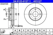 Bremsscheibe ATE 24.0123-0127.1