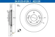 Bremsscheibe Vorderachse ATE 24.0123-0128.1