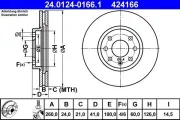 Bremsscheibe ATE 24.0124-0166.1