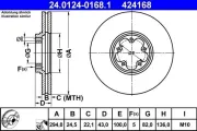 Bremsscheibe ATE 24.0124-0168.1