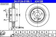 Bremsscheibe ATE 24.0124-0188.1