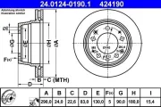 Bremsscheibe ATE 24.0124-0190.1