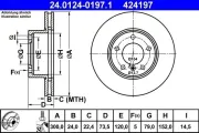 Bremsscheibe ATE 24.0124-0197.1