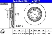 Bremsscheibe ATE 24.0124-0220.1