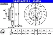 Bremsscheibe ATE 24.0124-0226.1