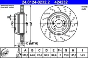 Bremsscheibe ATE 24.0124-0232.2