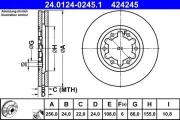 Bremsscheibe ATE 24.0124-0245.1