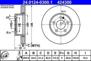 Bremsscheibe ATE 24.0124-0300.1