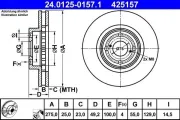 Bremsscheibe ATE 24.0125-0157.1