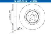 Bremsscheibe ATE 24.0125-0228.1