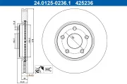 Bremsscheibe Vorderachse ATE 24.0125-0236.1