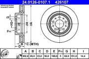 Bremsscheibe ATE 24.0126-0107.1