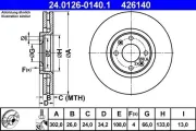 Bremsscheibe ATE 24.0126-0140.1