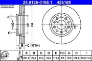 Bremsscheibe ATE 24.0126-0168.1