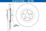 Bremsscheibe Vorderachse ATE 24.0127-0105.1
