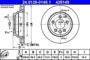 Bremsscheibe ATE 24.0128-0149.1