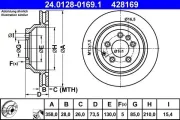 Bremsscheibe ATE 24.0128-0169.1