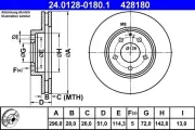 Bremsscheibe Vorderachse ATE 24.0128-0180.1