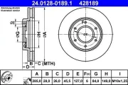 Bremsscheibe ATE 24.0128-0189.1