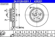 Bremsscheibe ATE 24.0128-0201.1