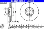 Bremsscheibe ATE 24.0128-0210.1