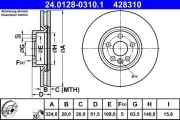 Bremsscheibe ATE 24.0128-0310.1