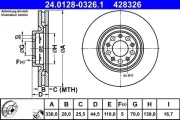 Bremsscheibe Vorderachse ATE 24.0128-0326.1