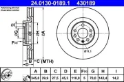 Bremsscheibe ATE 24.0130-0189.1