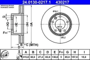 Bremsscheibe ATE 24.0130-0217.1