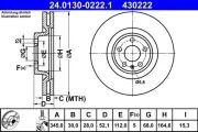 Bremsscheibe ATE 24.0130-0222.1