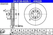 Bremsscheibe ATE 24.0130-0229.1