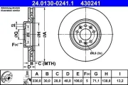 Bremsscheibe ATE 24.0130-0241.1