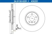 Bremsscheibe Vorderachse ATE 24.0130-0251.1