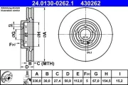 Bremsscheibe ATE 24.0130-0262.1