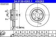 Bremsscheibe ATE 24.0130-0263.1