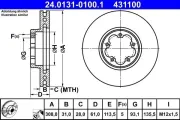 Bremsscheibe ATE 24.0131-0100.1