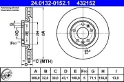 Bremsscheibe ATE 24.0132-0152.1