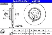 Bremsscheibe ATE 24.0132-0154.1