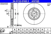 Bremsscheibe ATE 24.0132-0165.2