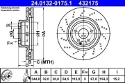 Bremsscheibe ATE 24.0132-0175.1