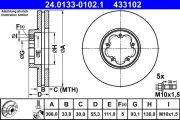 Bremsscheibe Vorderachse ATE 24.0133-0102.1