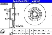 Bremsscheibe ATE 24.0134-0100.1