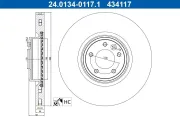 Bremsscheibe Vorderachse ATE 24.0134-0117.1