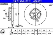 Bremsscheibe ATE 24.0136-0132.2