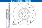 Bremsscheibe Vorderachse links ATE 24.0136-0135.2