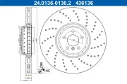 Bremsscheibe Vorderachse rechts ATE 24.0136-0136.2